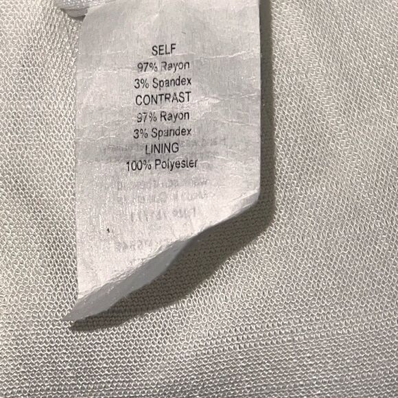 Le Lis Cream Beige Color block Wide Leg Flowy Pants Womens Sz M - Picture 4 of 9